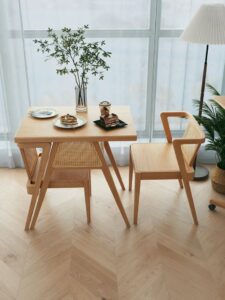 Set meja makan minimalis 2 kursi 